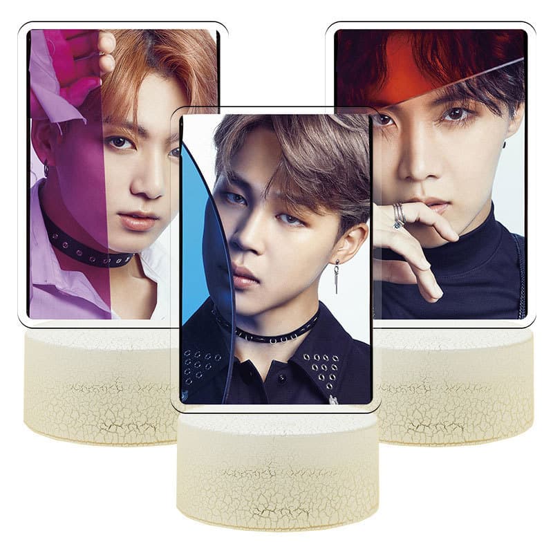 BTS Kim Taehyung Jungkook Kim Seokjin BTSV7 star peripheral store 3D led night light wholesale