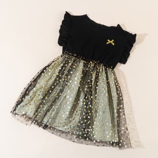 In Stock Baby Girl Dress Summer Korean Style Cotton Puffy Princess Dress Fairy Net Tulle Dress Summer