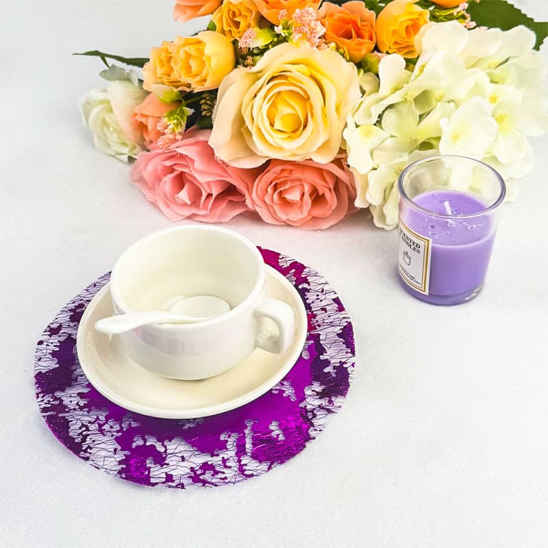 Nordic Aromatherapy Candle Coaster Gift for Festivals, Confessions, Proposals, Romantic Atmosphere Decoration Glass Home