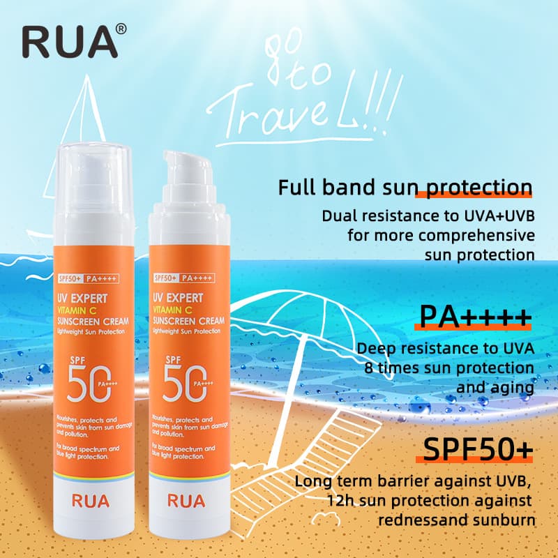 RUA Protective Cream Vitamin C Outdoor Protection Isolation Foreign Trade Cross-Border English sunscren6063