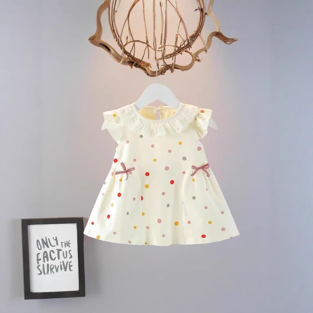 Baby girl summer dress, girl's summer dress, infant fashionable thin style 1-2 years old 3 children's clothing Douyin dropshipping