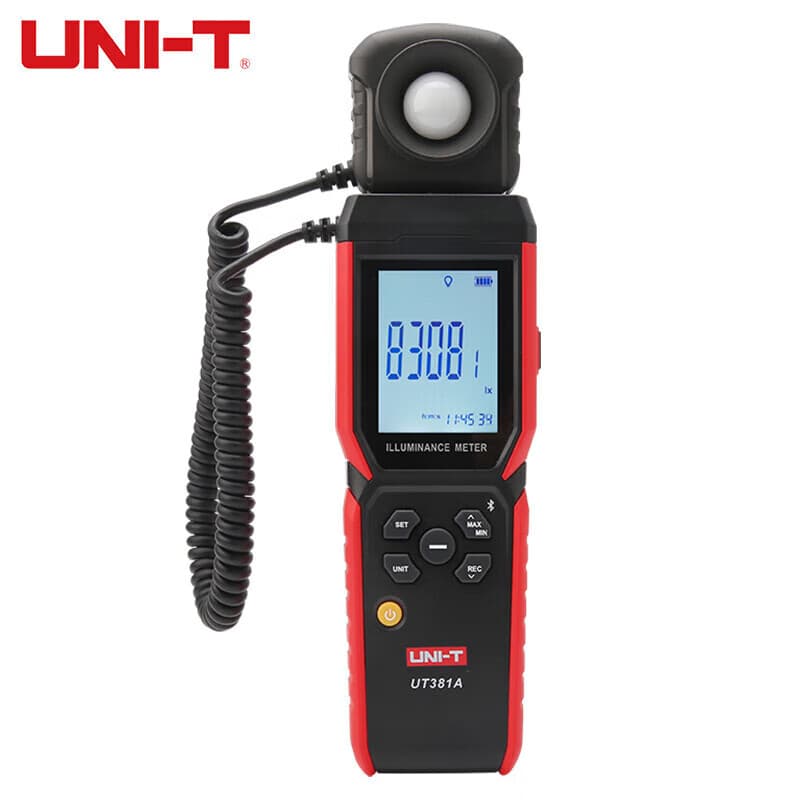 UNI-T UT381A Digital Illuminance Meter Handheld Photometer High Precision Lumen Tester Brightness Meter Luxmeter