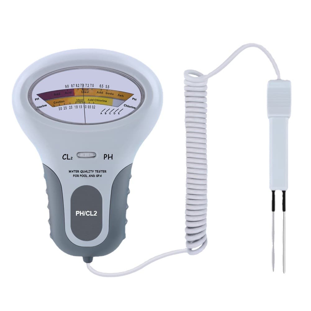 PC102 Swimming Pool Residual Chlorine Tester 2-in-1 CL2 & PH Test Pen Pool Water Quality Meter