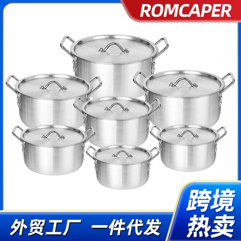 Export to Africa 7-Piece Kitchen Cookware Set Aluminium Pot Set 7-in-1 Cookware Set