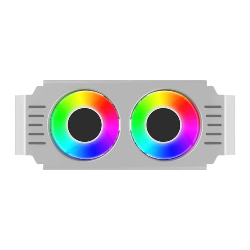 Desktop Computer DDR 3/4/5 Memory Heatsink ARGB Fan Dual Fan PWM Temperature Control Silent