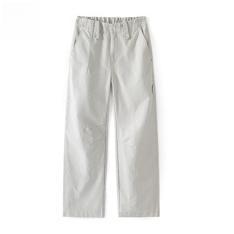 CHOCOOLATE American Street Style Solid Straight Leg Pants for Men, Fall Loose Fashion High Street Casual Long Pants
