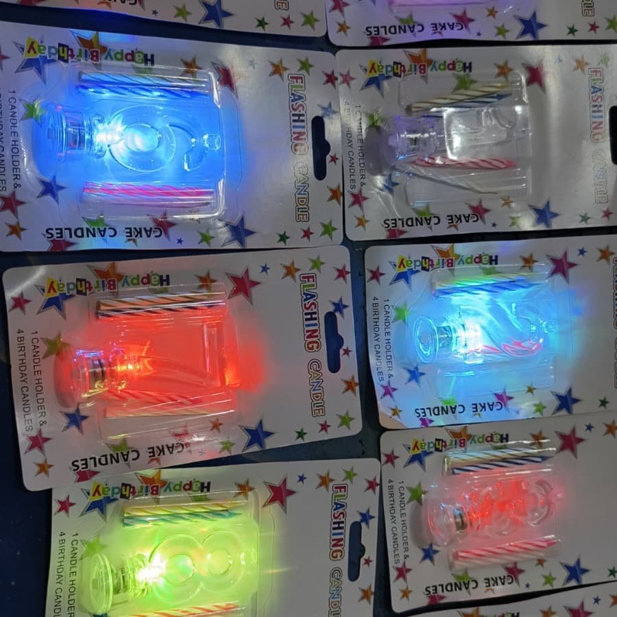 Musical Glowing Numbers with Threaded Candles Birthday Cake Decoration Transparent Glitter Party Supplies Children's First Birthday Celebration