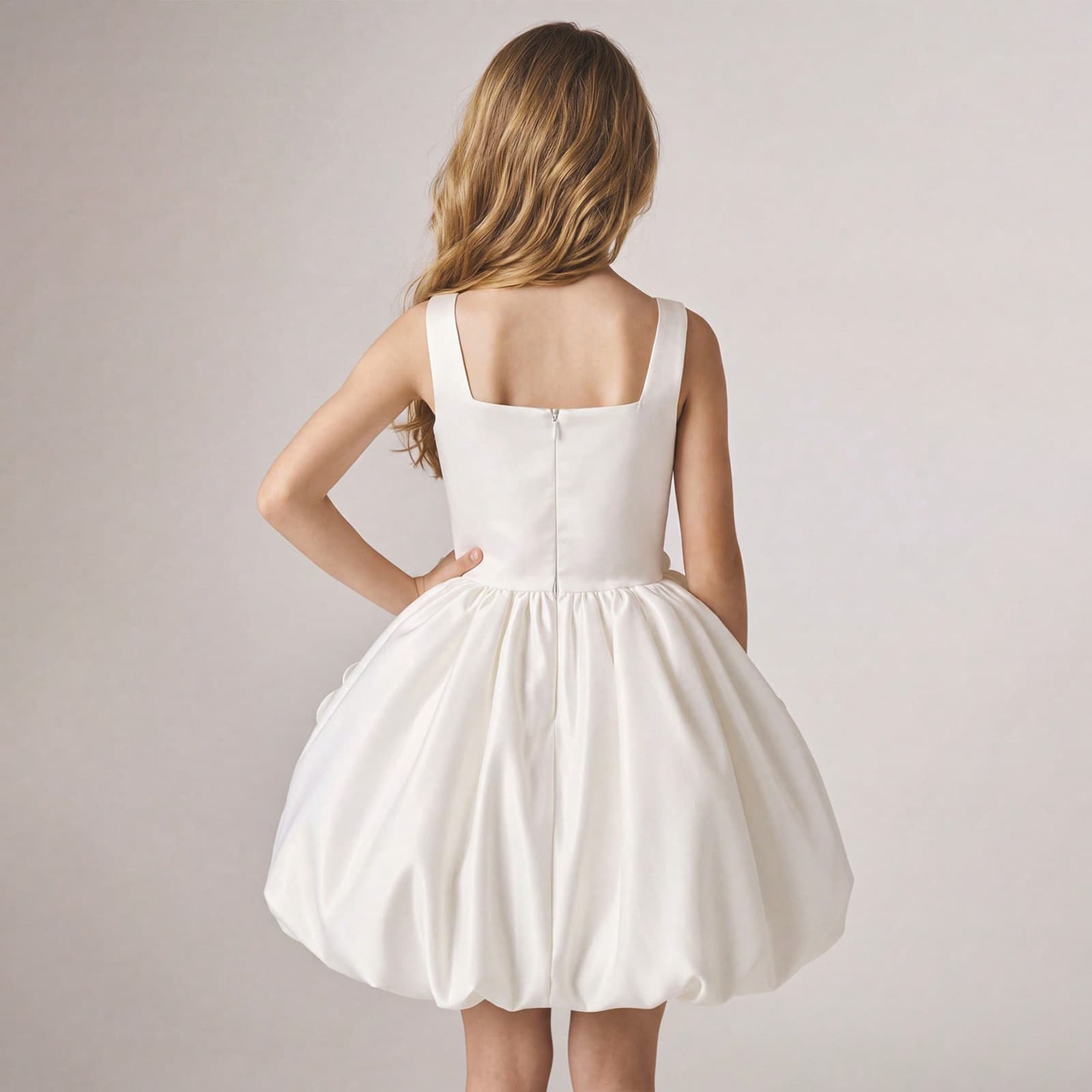 Cross-border Amazon Children's Formal Dress European and American Host Piano Performance Dress Girls Birthday Banquet Wedding Princess Dress