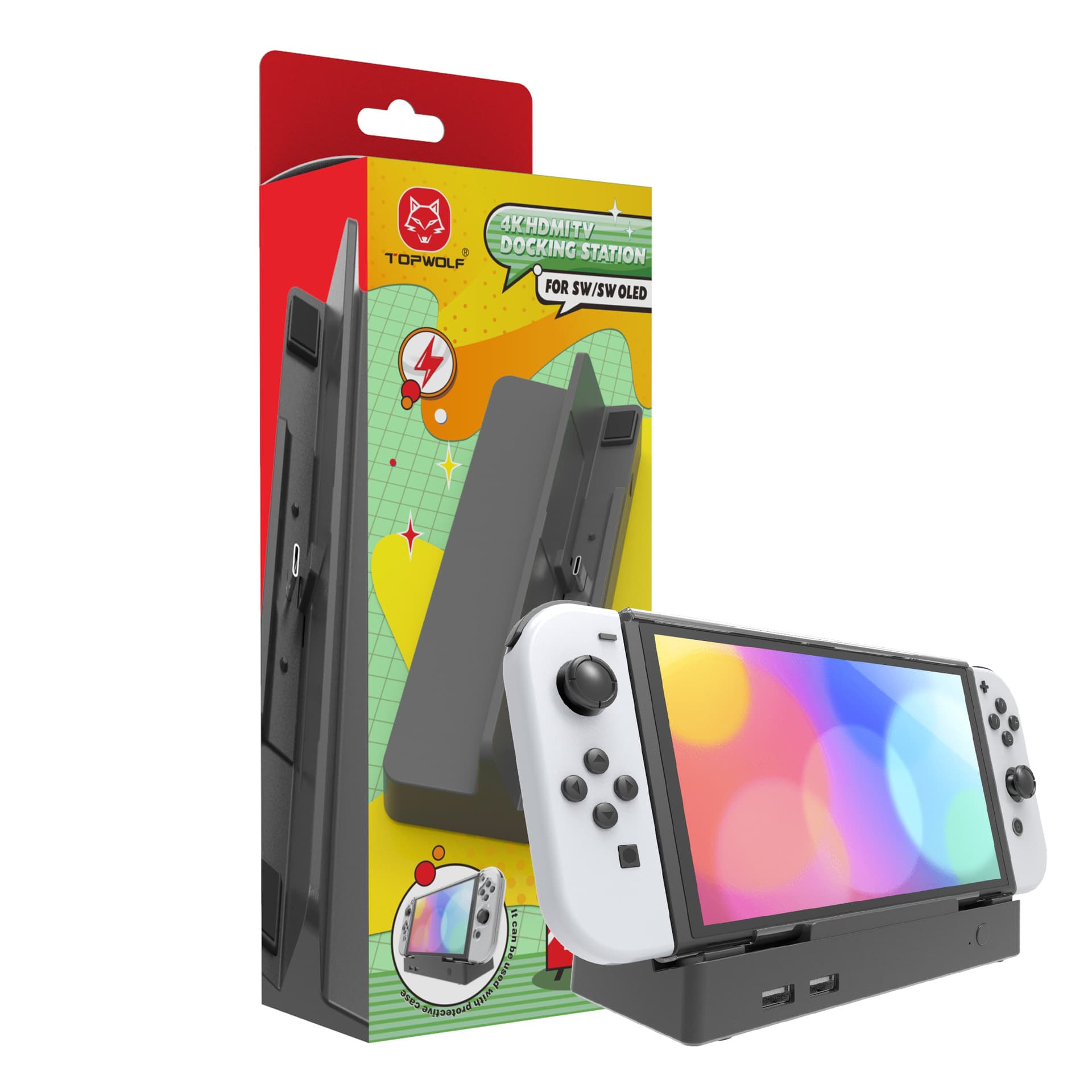 Switch Charging Dock, Switch OLED Video Converter, Nintendo Switch Dock Stand Accessory