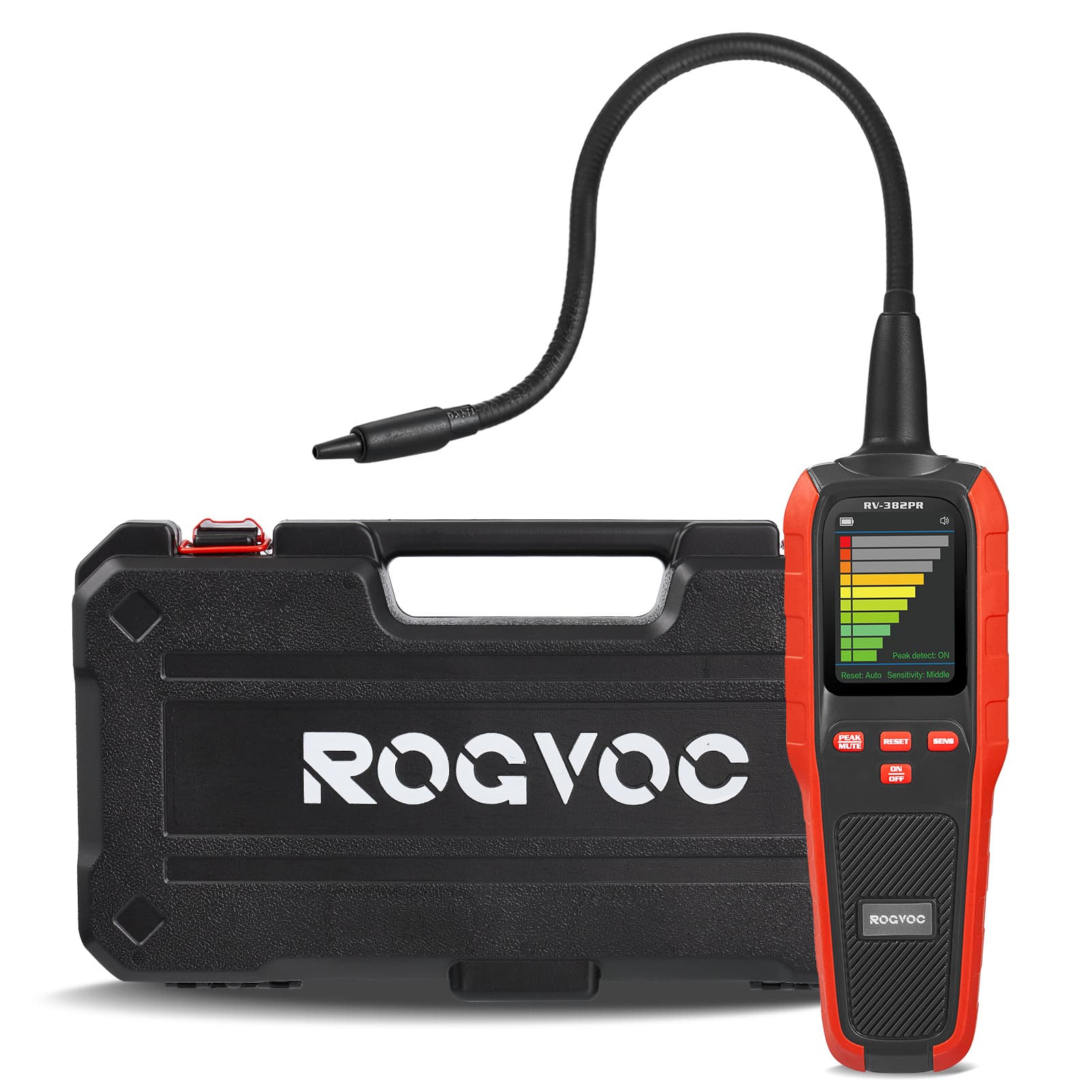 ROGVOC refrigerant leak detector RV-382 air conditioning refrigerant leak detector freon halogen gas refrigerant