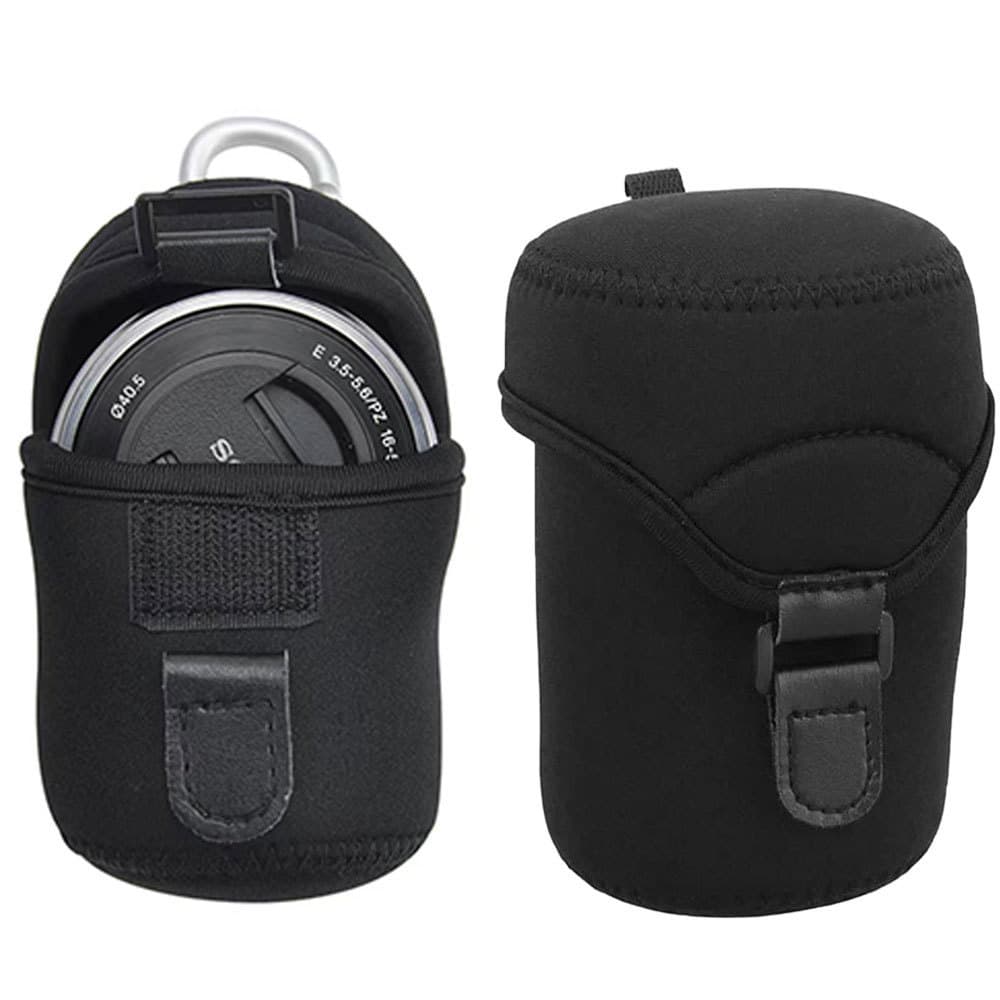 Neoprene Thickened Lens Tube Portable Storage Bag Protective Lens Case for Mirrorless Camera Lens Cover
