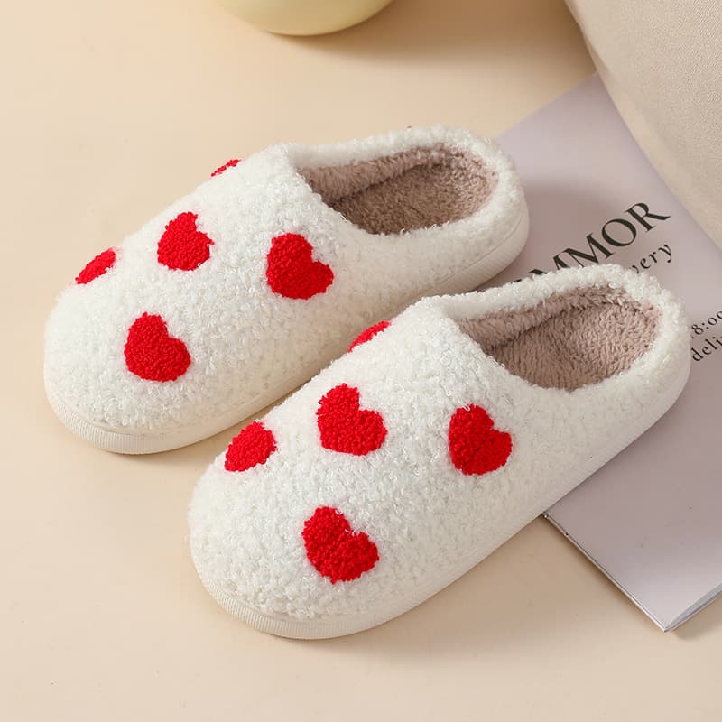 New Autumn Winter Couple Cute Cartoon Puppy Cotton Slippers Indoor Non-Slip Cotton Slippers Wholesale
