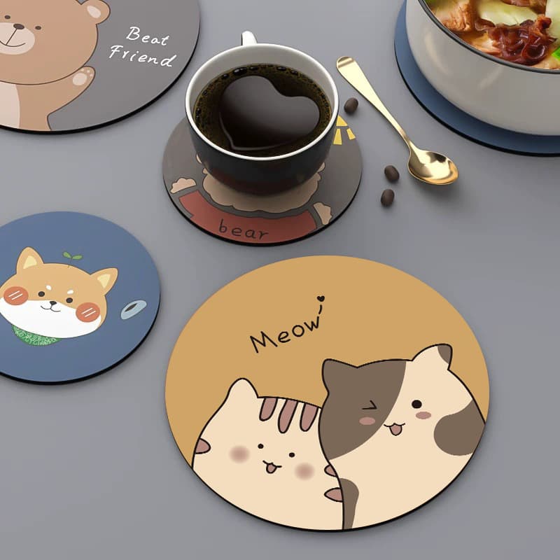 Heat-insulating coaster, anti-scalding placemat, silicone mat, plate mat, simple photo prop, non-slip mat, mouse pad