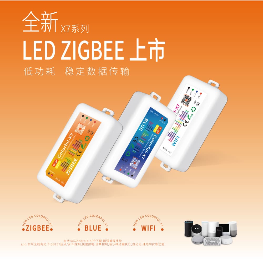 Colorful-X7 Graffiti ZIGBEE Music Controller LED RGB Light Strip Ambient Light Controller New Arrival