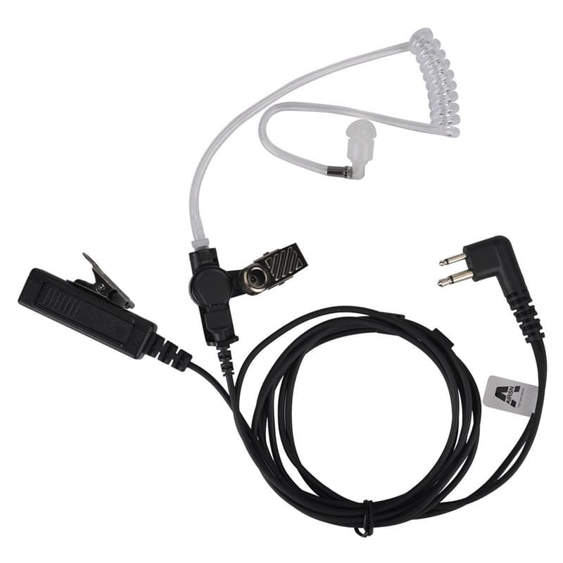2-Way Radio Speaker Microphone Earpiece Combo Headset for Motorola Kenwood Walkie Talkies