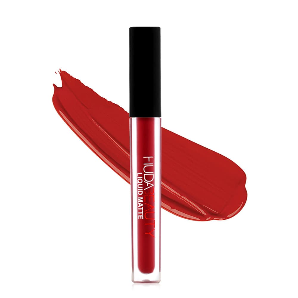 HUDA BEAUTY Long-Lasting Easy Color Payoff Enhances Complexion Nude Lipstick Lip Gloss