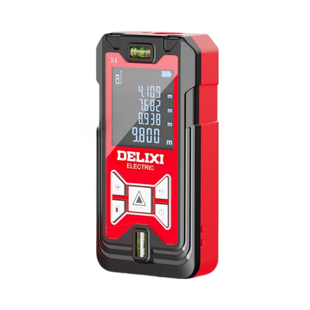 Delixi Laser Distance Meter Infrared High Precision Handheld Rechargeable Electronic Tape Measure Installation Measuring Instrument