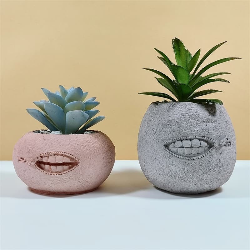 Minimalist Art Flower Pot Silicone Mold for Handmade Plaster Concrete Resin Home Decoration C791-792