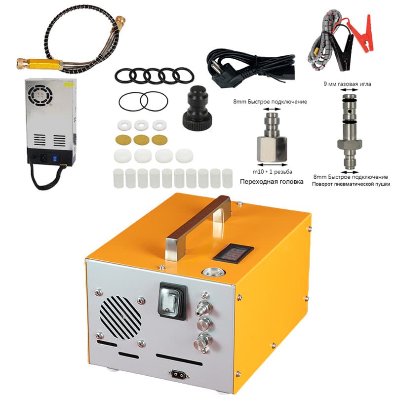 Export-only 300bar 4500PSI PCP Air Compressor 12V 220V 300atm High Pressure Pump