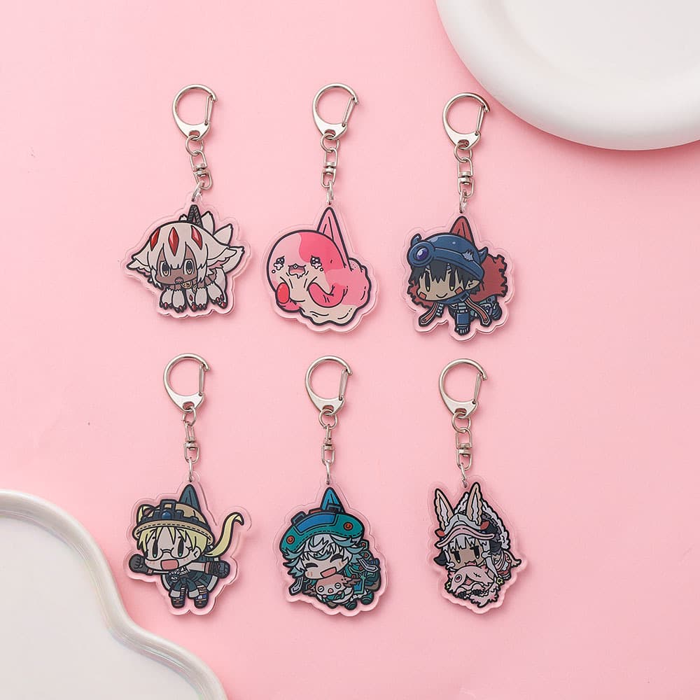 Cross-border golden land cartoon acrylic keychain bag pendant school bag key pendant from the abyss