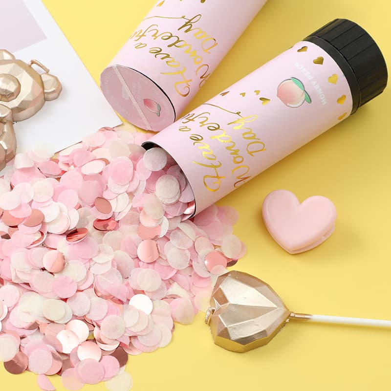 Mini Scented Confetti Cannon for Weddings, Birthdays, Parties, Handheld Party Popper
