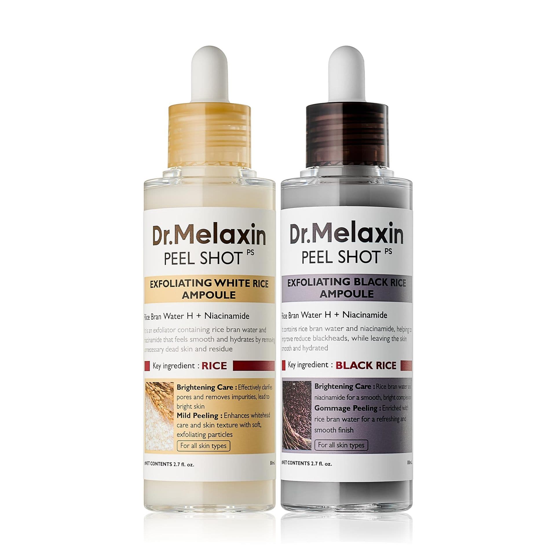 Cross-border Dr.Melaxin Series Black White Rice Essence Turmeric Spray Jelly Cotton Pads Moisturizing Stick Neck Cream Face Cream