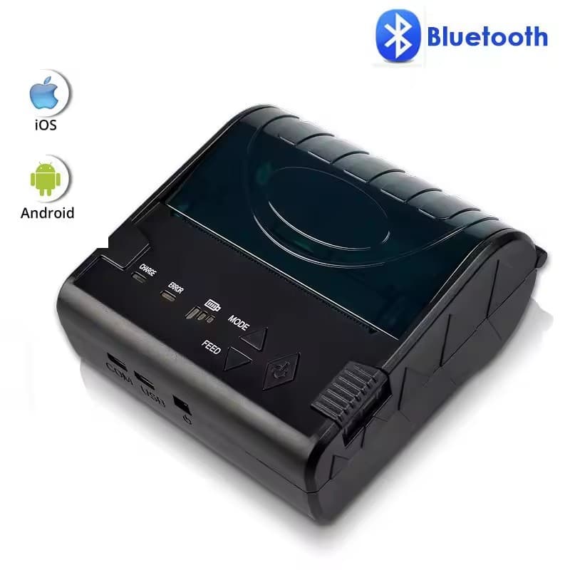 Cross-border Hot Selling Portable 80mm Printer Handheld Receipt Bluetooth Thermal Printer Compatible with Android and Apple