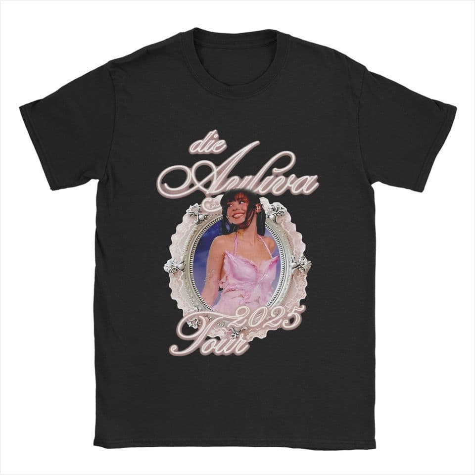Men T Shirt Grunge Style Die Ayliva Tour 2025 T Shirts European and American Cotton