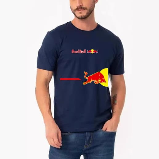 Men's Summer T-Shirt, Outdoor Sports, Jogging Sports Exercise Breathable Cycling Suit Red Bull Short Sleeve T-Shirt