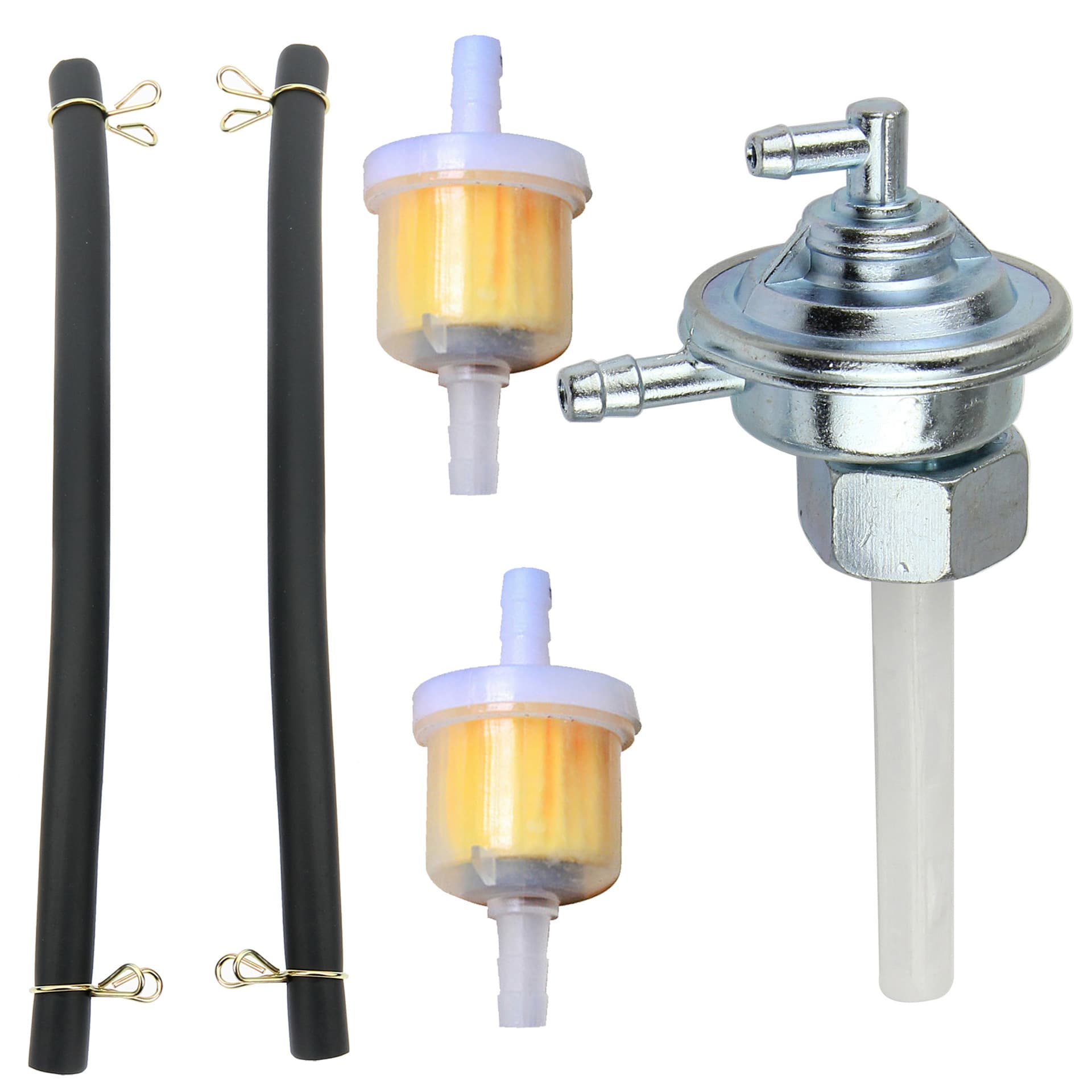 15cm Fuel Line Filter Kit Motorcycle Fuel Hose Switch Kit Fuel Valve Small Fuel Filter Set