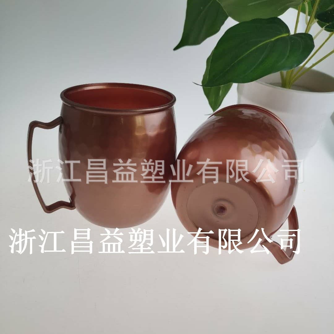 New drum-shaped cup donkey copper cup simple mug 550ml large capacity water cup wine glass manufacturer wholesale