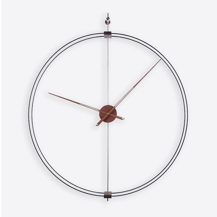 Maoqin Clock Metal Wall Clock Round Solid Copper Custom OEM Quartz Clock Wall-Mounted Modern