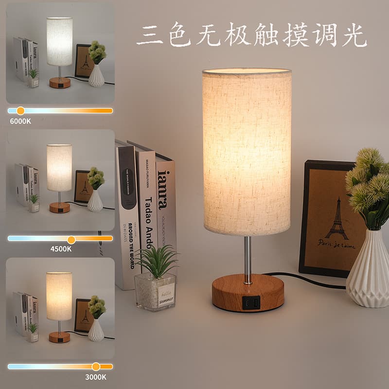 Decorative Lighting Charging Table Lamp LED Desk Lamp Modern Simplicity Style Metal Material Eye Protection Night Light