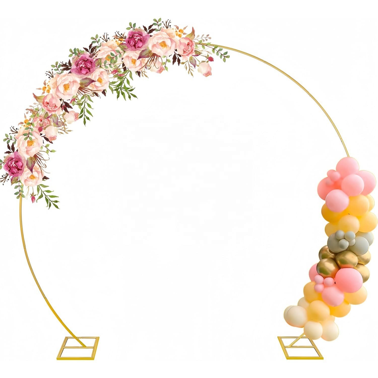 Cross-border Metal Arch Wedding Festival Arch Door Party Venue Decoration Props Various Ring Iron Support Wholesale