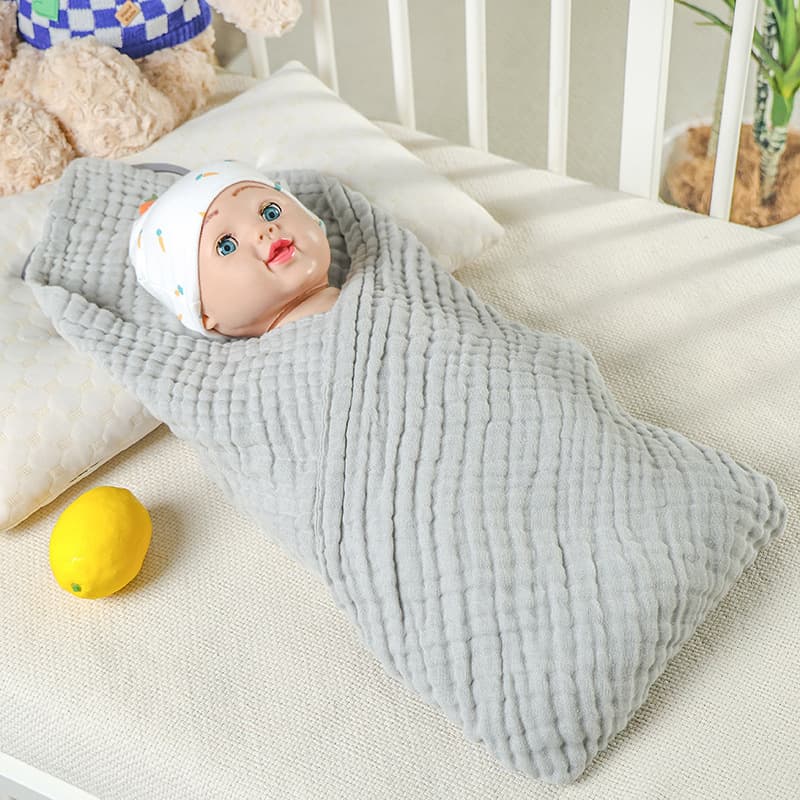 Export baby gauze bath towel, blanket, swaddle, soft and absorbent 6-layer children's cotton quilt, non-fluorescent baby cover towel