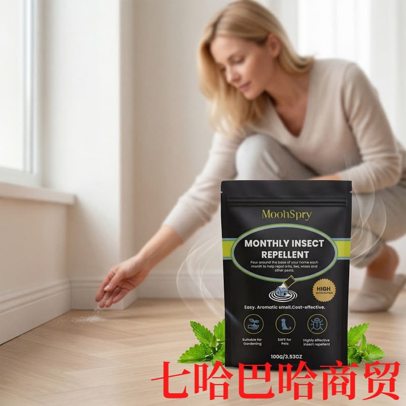 MOONSPRY Insect Repellent Powder, Household Odorless Insect Repellent Powder, Gentle Pest Control for Home, Garden, and Warehouse