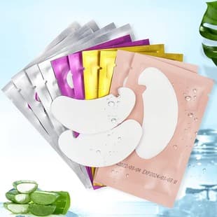 Wholesale Eyelash Extension U-Shaped Cut Eye Patches, Planting False Eyelash Isolation Pads, Hydrogel Eyelash Eye Mask Film