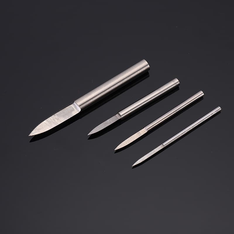 Electric Woodworking Carving Knife Line Drawing Sword Shape Single Edge Blade Steel Engraving Knife for Wood Root Sculpture