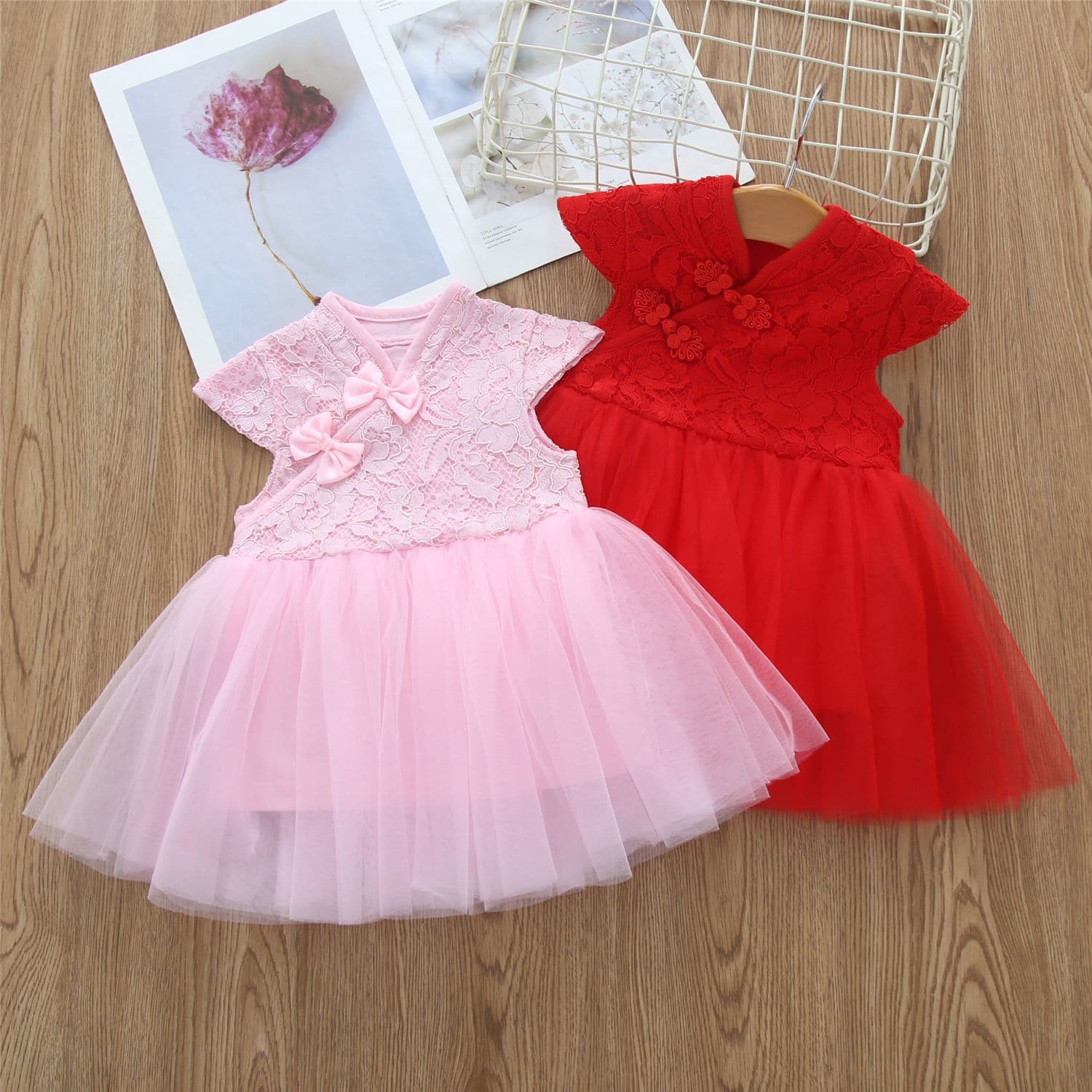 Beipule Summer Girls Dress Princess Dress Children's Skirt Baby Clothes Gown Birthday Photo 12