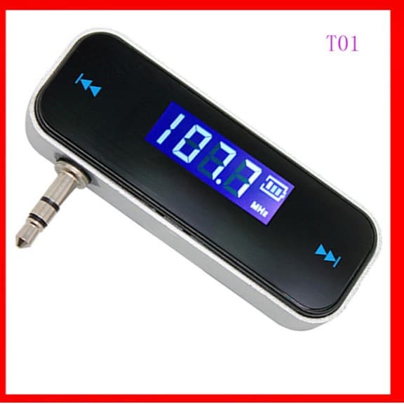 T01 Car FM Transmitter Universal for Apple and Android Phones 3.5mm Aux Audio AliExpress Amazon