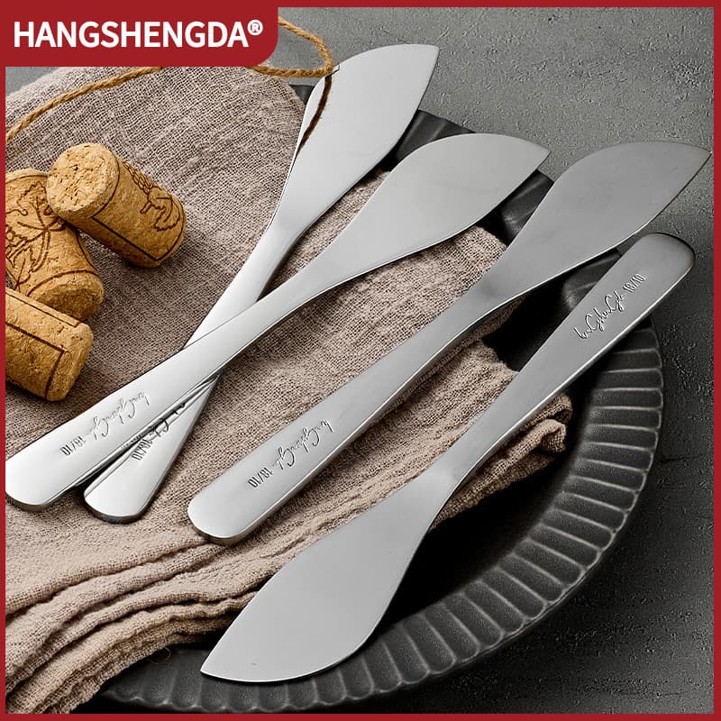 304 Stainless Steel Butter Knife, Butter Spreader, Western-Style Jam Spreader, Cheese Cream Knife, Bread Spreader Spoon