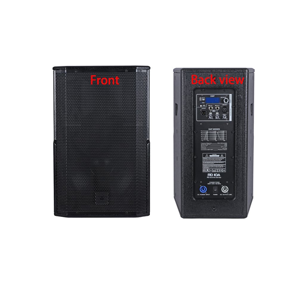 Rd-10A Single 10inch Active Speaker 2*300W 8Ohm Outdoor Home Use Active Speaker