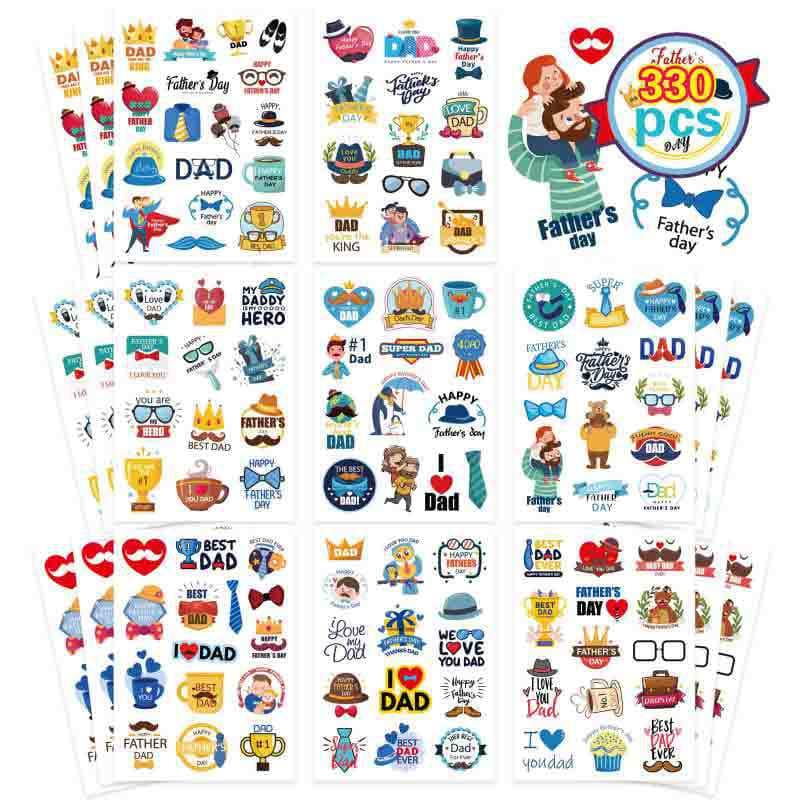Father's Day Seal Sticker Happy Father's Day Sticker Card Envelope Party Favor Gift Box Decoration Printing