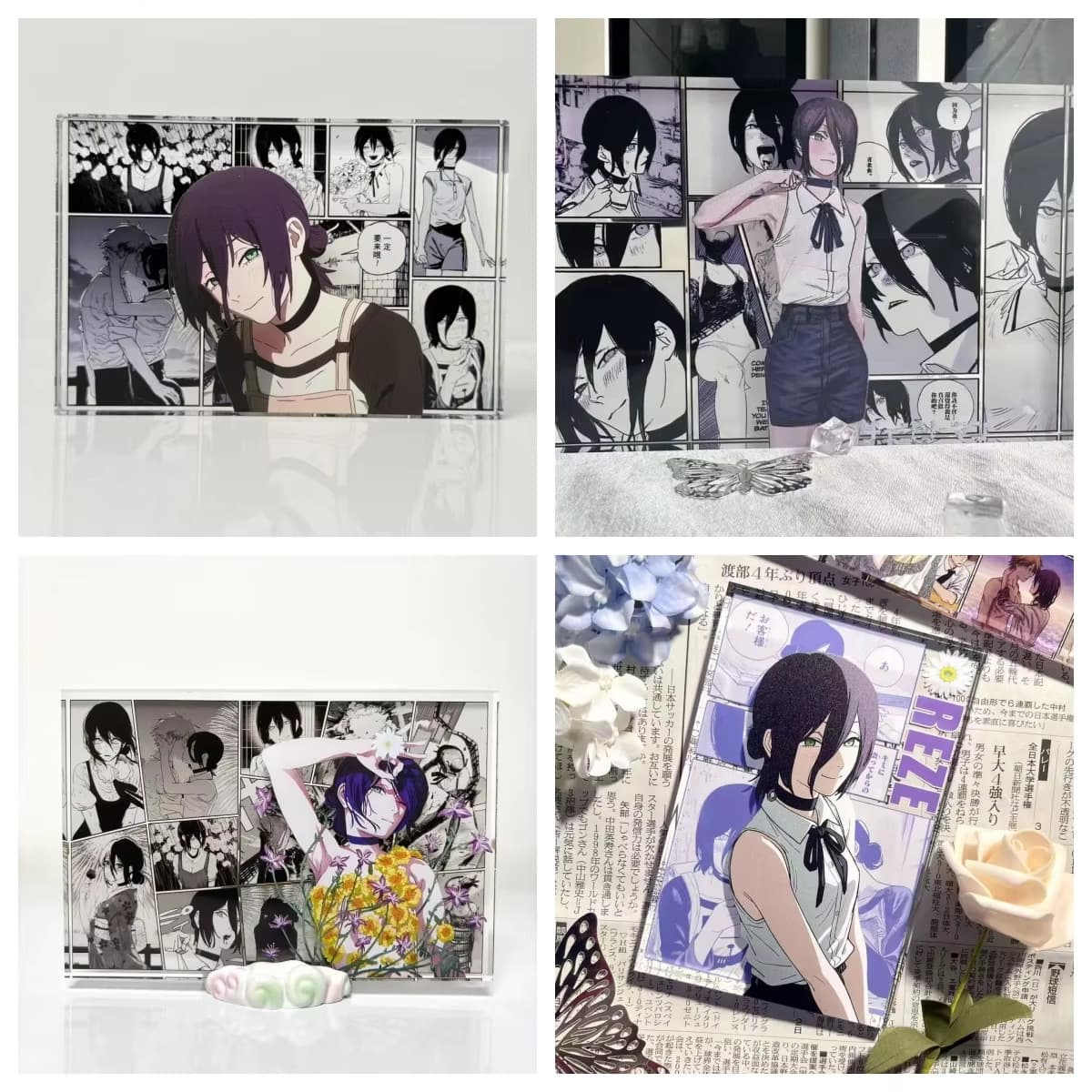 New Chainsaw Man Lesai acrylic stand-up animation two-dimensional peripheral millet ornaments gift diy collection