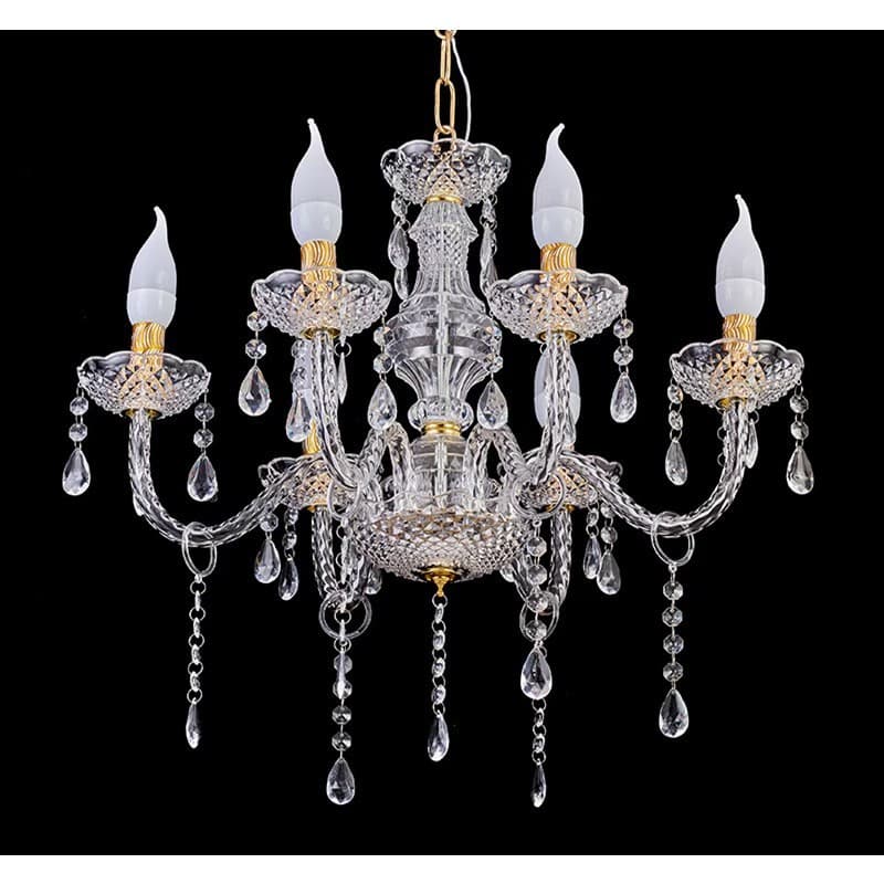 Wedding Celebration Acrylic Crystal Chandelier Stage Photo Area Decoration Modern Fashion Transparent Material Lighting Decoration
