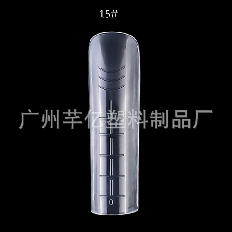 28 Styles No Paper Tray Extension Crystal Nail Mold 24/48/60/120 Pieces Transparent Quick Gel False Nails