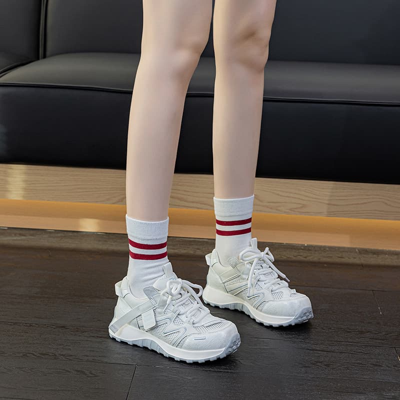 2026 Summer Mesh Dad Sneakers Women Lightweight Non-Slip Sport Style Running Shoes Large Size 41 42 43 Agam Sneakers Women