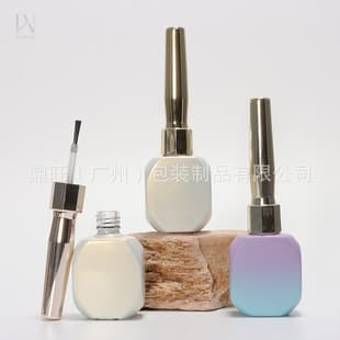 Factory Direct Supply 12ml Gel Polish Empty Bottle, Light-Proof Refill Bottle for Nail Polish, Glass Bottle with Brush