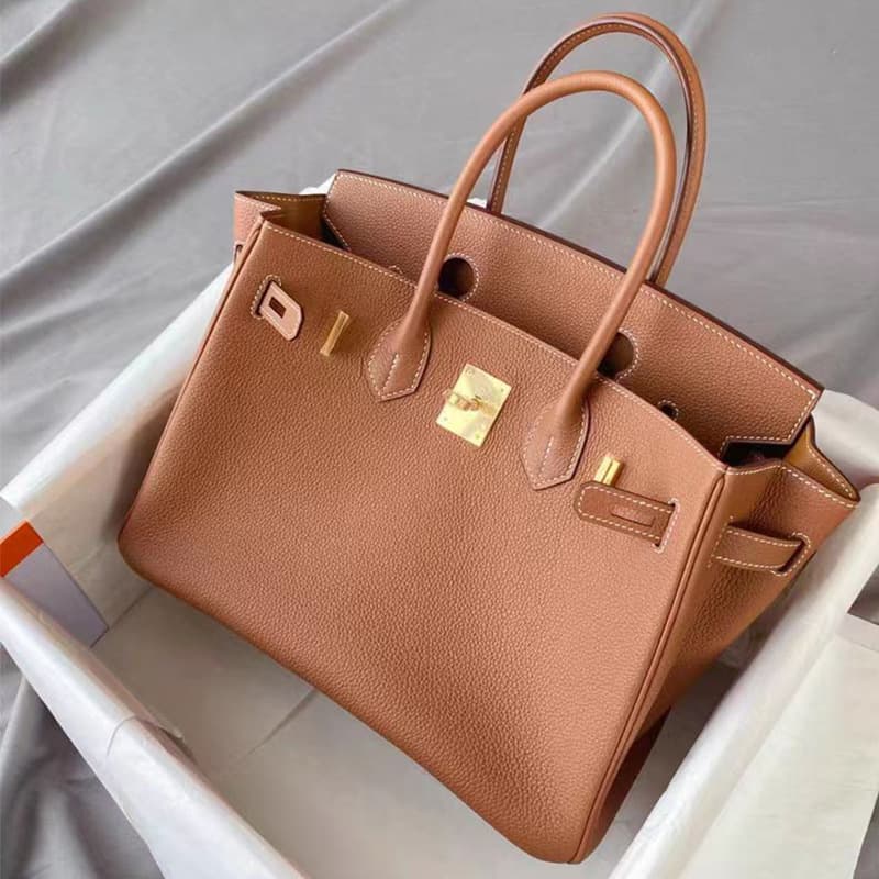 Platinum Bag Lychee Pattern 2026 New Women's Commuter Large Capacity Shoulder Crossbody Handbag 25/30CM