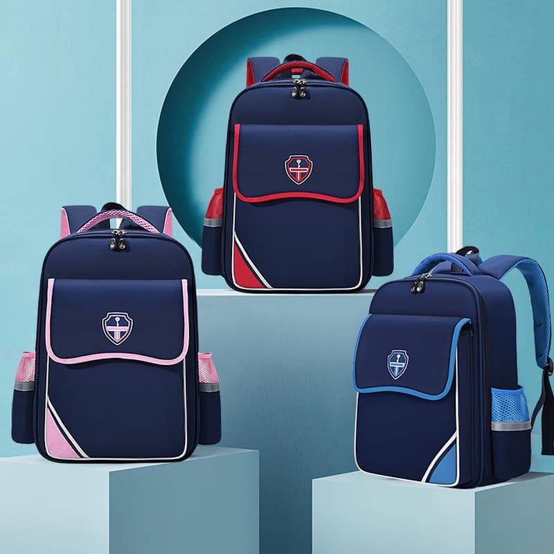 Unisex Oxford Cloth Backpack Waterproof Shockproof Anti-theft Lightweight School Bag for Kindergarten to Grade Six Boys And Girls Spine Protection